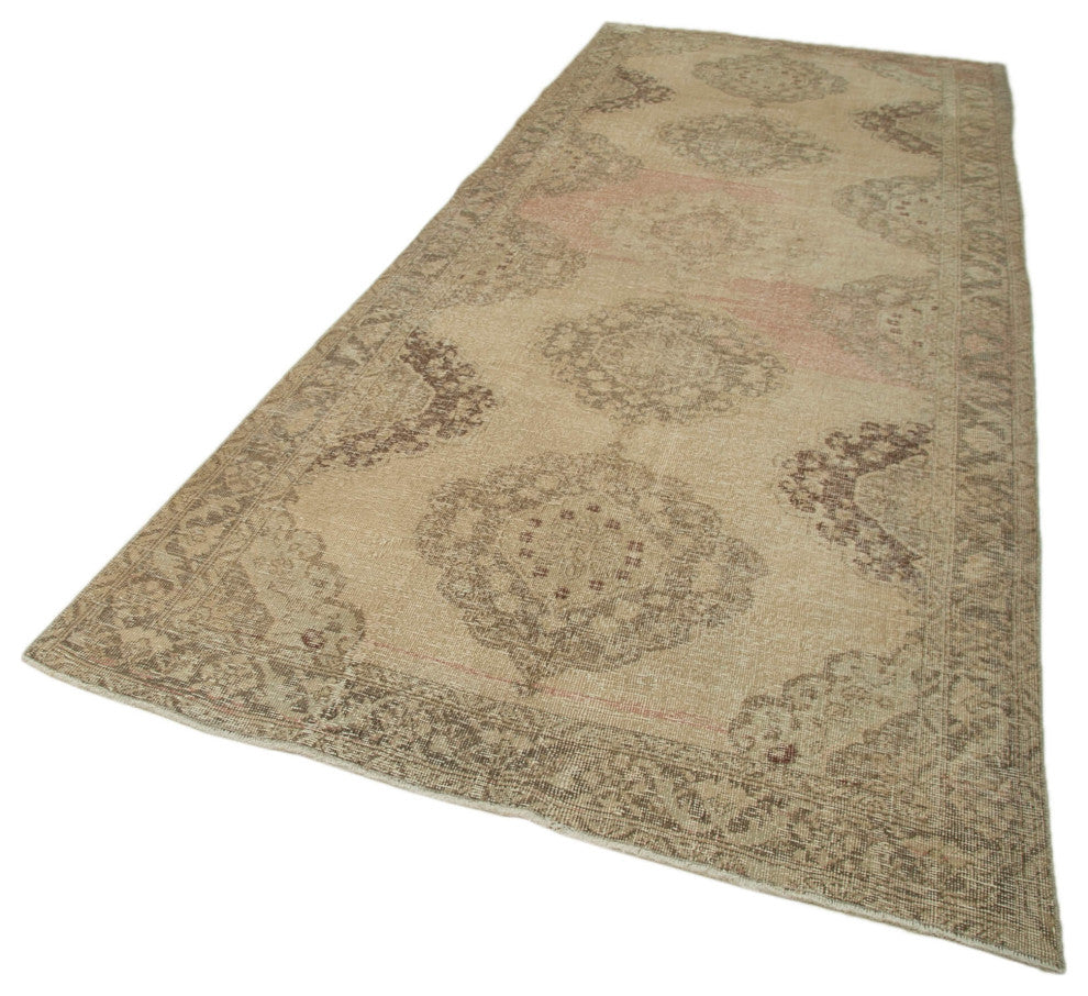Rug N Carpet - Handmade Turkish 5' 0" x 12' 9" Unique Runner Rug