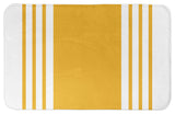Yellow Farmhouse Stripe 34x21 Bath Mat