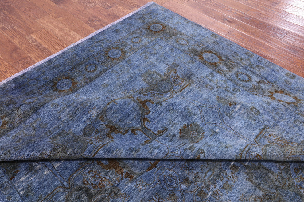 8' 10" X 11' 8" Overdyed Full Pile Hand-Knotted Wool Rug - WR1422
