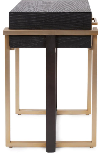 Sleek Evora Side Table with Double Base