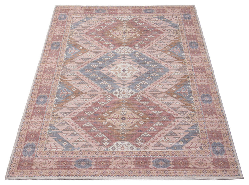 Afshar Vintage Tribal Area Rug, Beige, 7'8"x10'0"