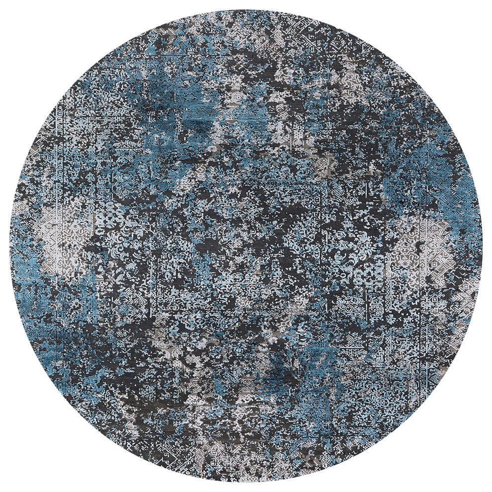 Ahgly Company Indoor Round Mid-Century Modern Area Rugs, 3' Round