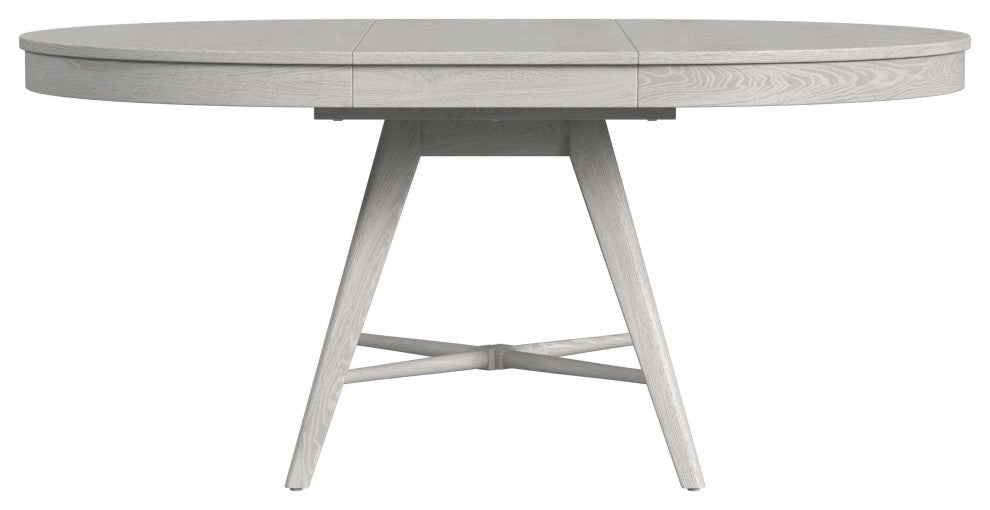 Bayside 48" Wide Solid Ash Round Dining Table, White