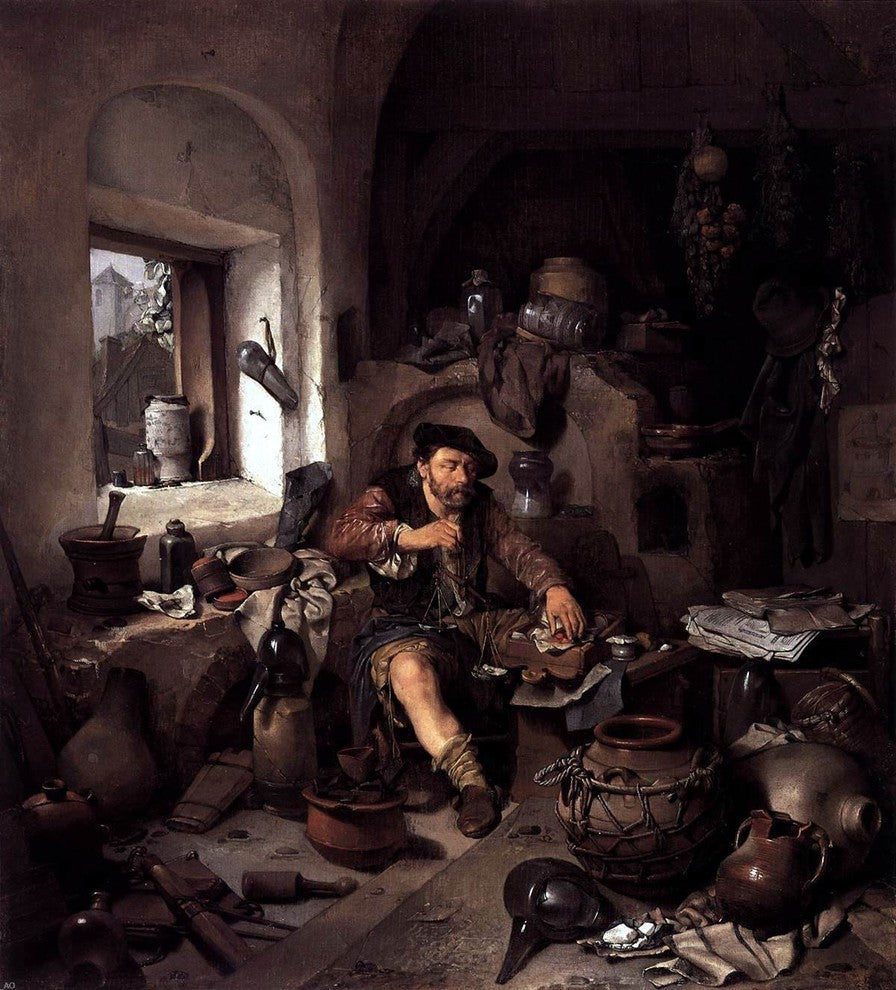 Cornelis Bega Alchemist, 20"x25" Wall Decal