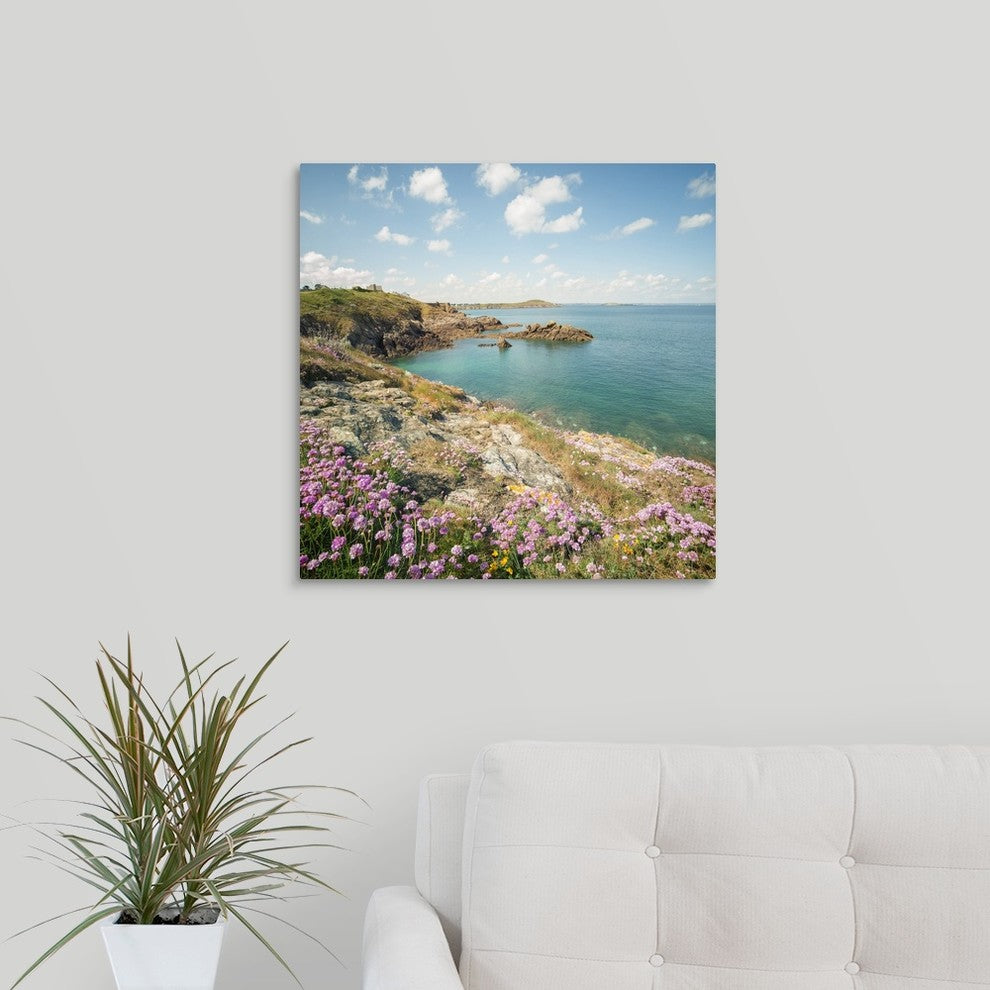 "Saint Lunaire, Bretagne" Wrapped Canvas Art Print, 20"x20"x1.5"