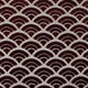 Velvet Geometric Pattern Decorative Throw Pillow, Seigaiha Scallop, 12"x20"