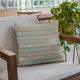 Plutus Blue Lane Stripe Luxury Throw Pillow, 16"x16"