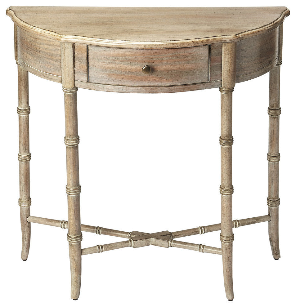 Butler Skilling Demilune Console Table, Gray