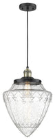 Innovations 201C-BAB-G664-12 Large 1 Light Mini Pendant, Black Antique Brass