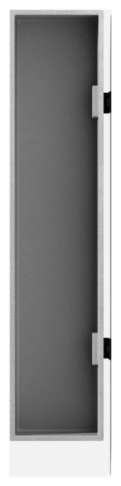 Veadek Geo Series Hanging Planter, Grey, 16", 1 Pack