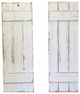 Farmhouse Decorative Shutters, Set of 2, White
