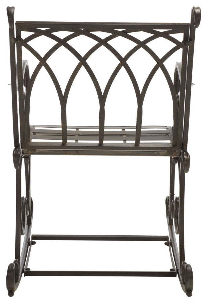 Safavieh Medrano Rocking Chair, Rustic Brown