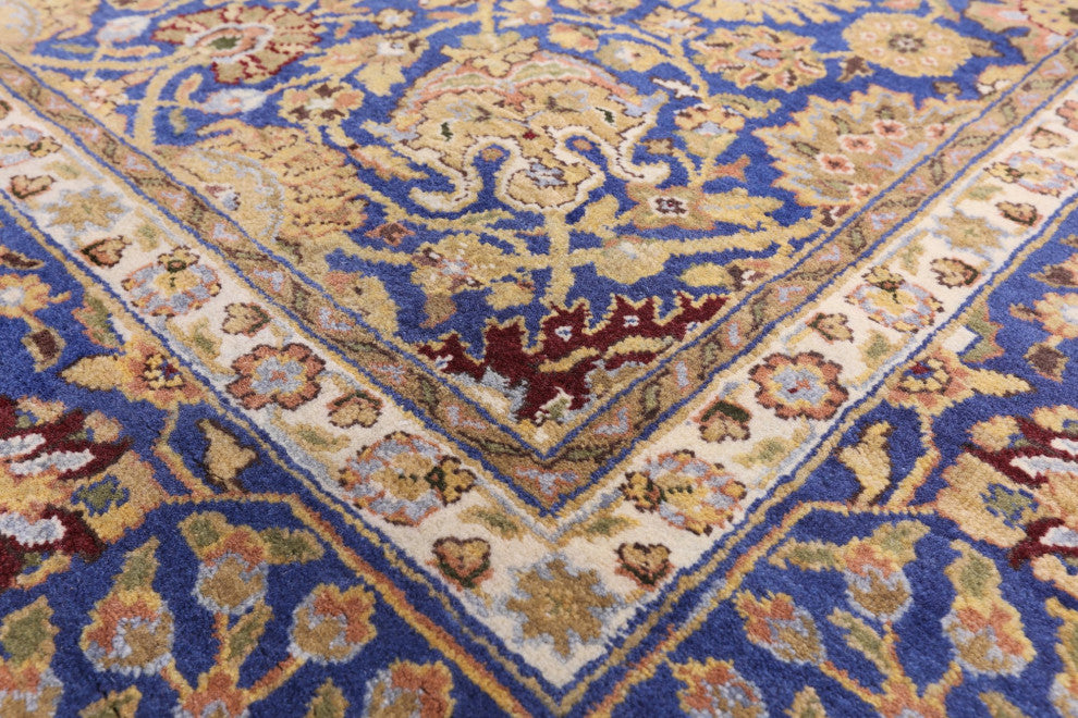 6' 2" X 9' 2" Persian Tabriz Hand-Knotted Wool Rug Q6156