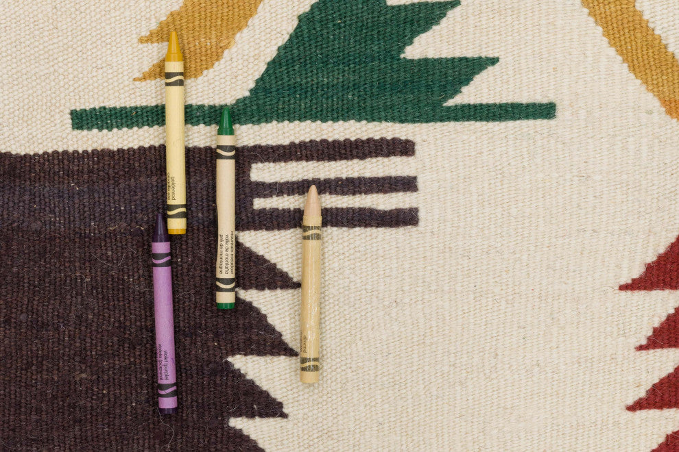 New Handwoven Turkish Kilim Rug 3' 11" x 6' 4", 47 in. x 76 in.