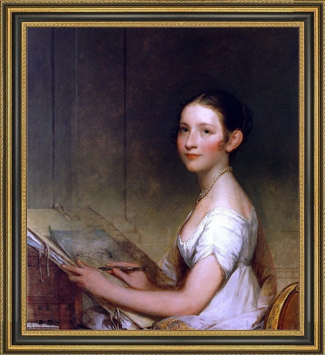 Gilbert Stuart Lydia Smith Framed Premium Canvas Print, 20"x25"
