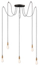 Maxim Early Electric Five Light Pendant 12125BKAB