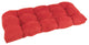 42"x19" U-Shaped Micro Suede Polyester Settee/Bench Cushion-Cardinal Red