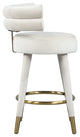 Fitzroy Velvet Upholstered Counter Height Stool (Set of 2)