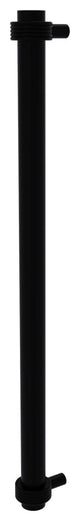 18" Refrigerator Pull With Groovy Accents, Matte Black