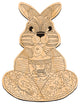 Bunny Coloring Decor Diy Artsy Birch Wood