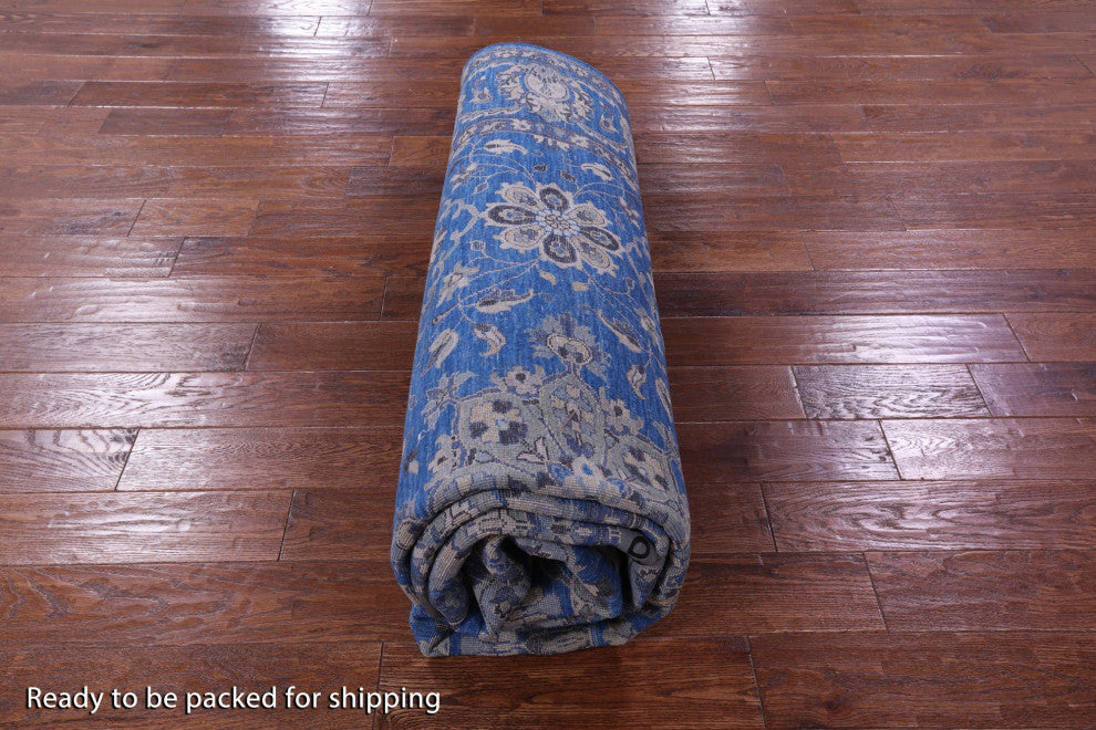 8' 1" X 9' 11" Persian Fine Serapi Handmade Wool & Silk Rug - Q13690