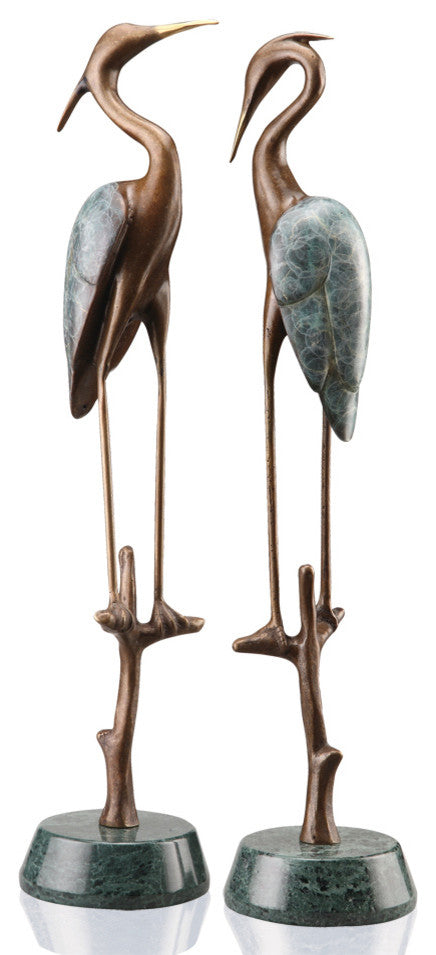 Wetlands Crane Statue by SPI Home, 2-Piece Set