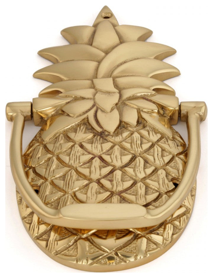 Vintage Brass Pineapple Door Knocker 8" H Decorative Gate Knockers