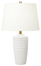 Waveland Table Lamp, Porous White