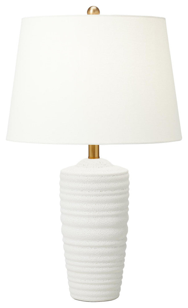 Waveland Table Lamp, Porous White