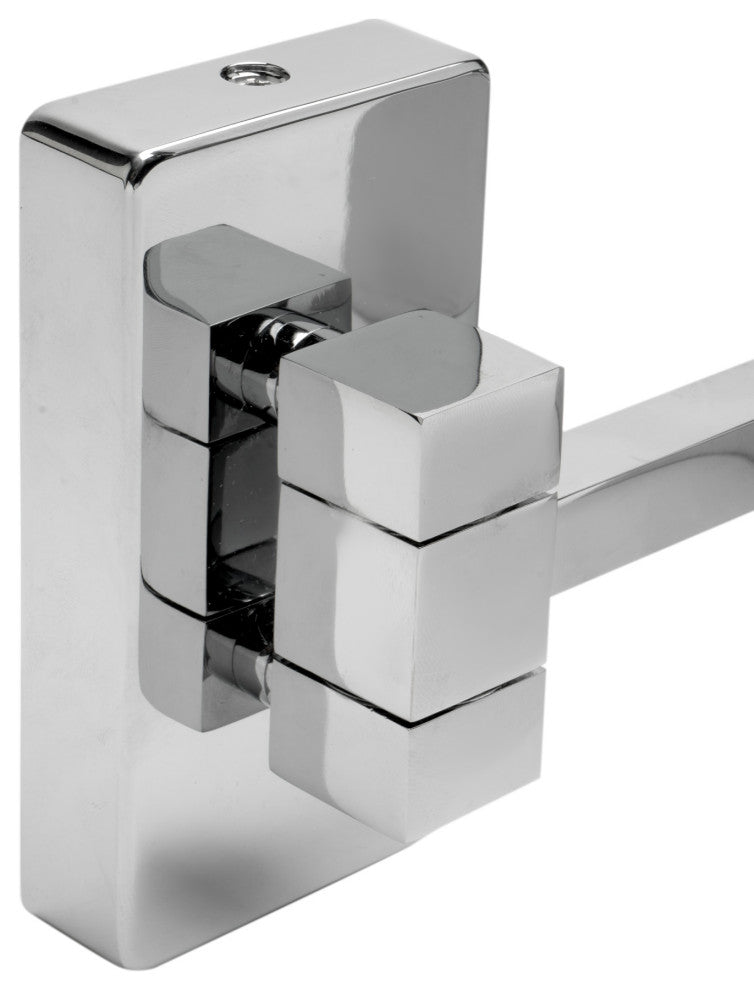 ALFI brand ABM8WS-PC Chrome 5x Magnifying Wall Mount Square 8" Double Mirror