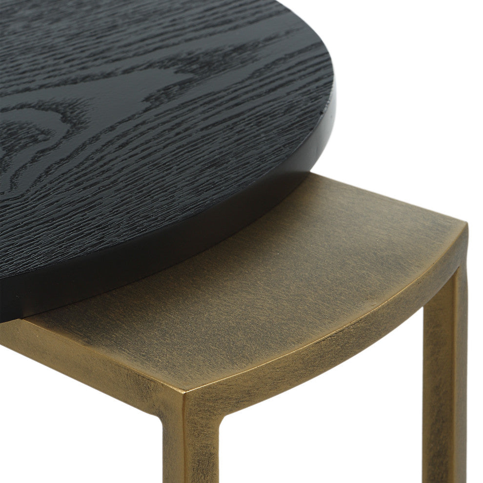 Uttermost Aztec Wood nesting tables, 2-Piece Set