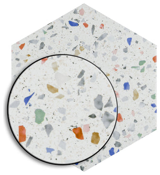 Venice Hex Colors Light Porcelain Floor and Wall Tile