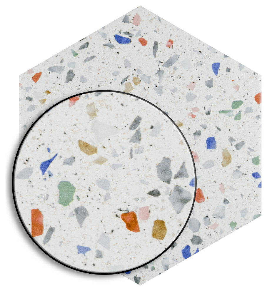 Venice Hex Colors Light Porcelain Floor and Wall Tile