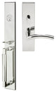 Brussels Lever, Mortise Entry Handleset, Right Hand, Polished Stainless Steel