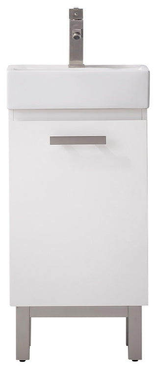 Stella Modern White 16.5" Single Sink Vanity