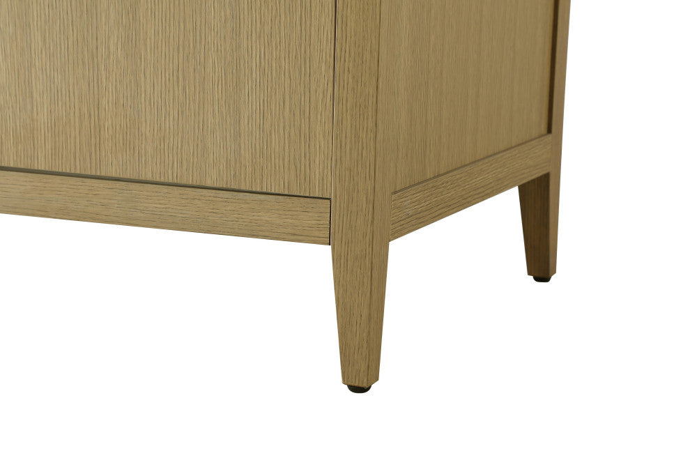 Home Living 84" Double Bathroom Vanity, Honey Brown