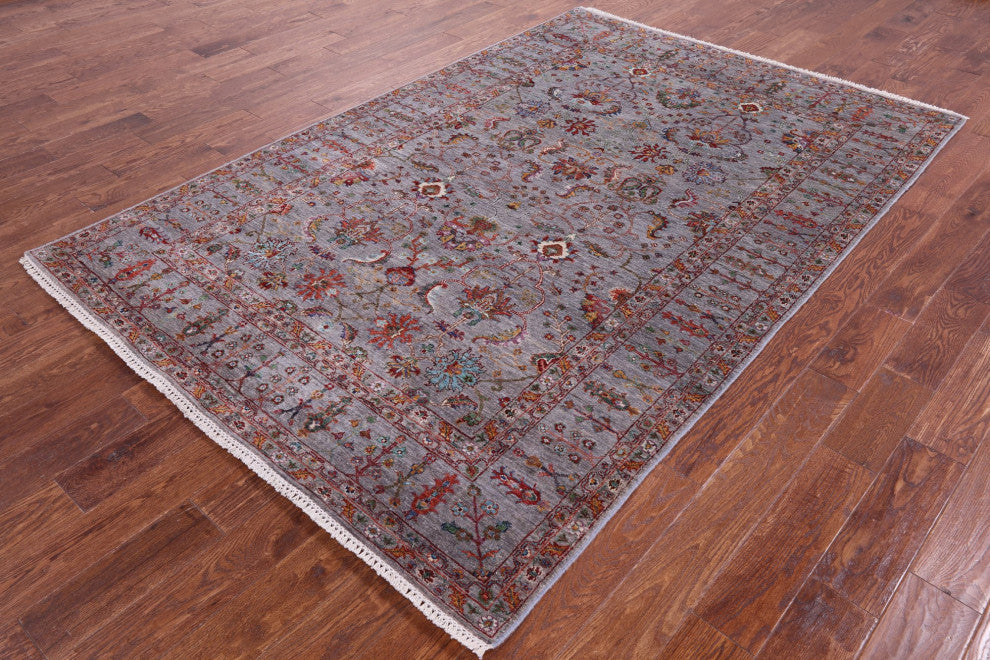 Persian Tabriz Hand Knotted Wool Rug 5' 9" X 8' 8" Q11211