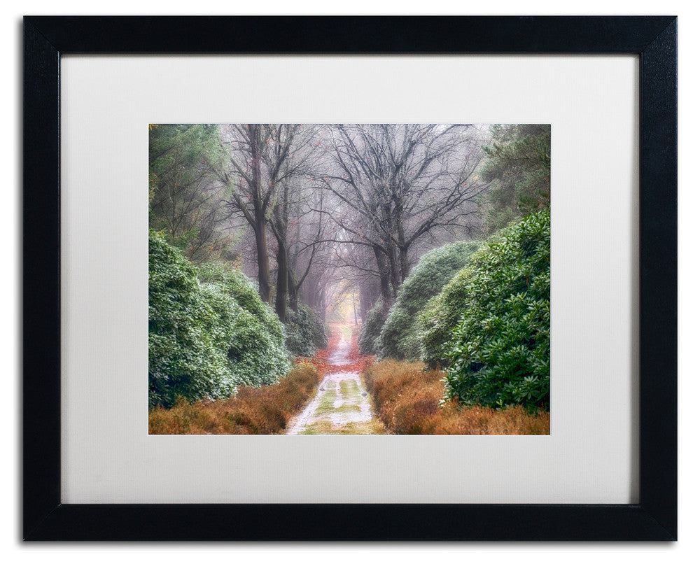 Cora Niele 'Rhododendron Lane' Matted Framed Art
