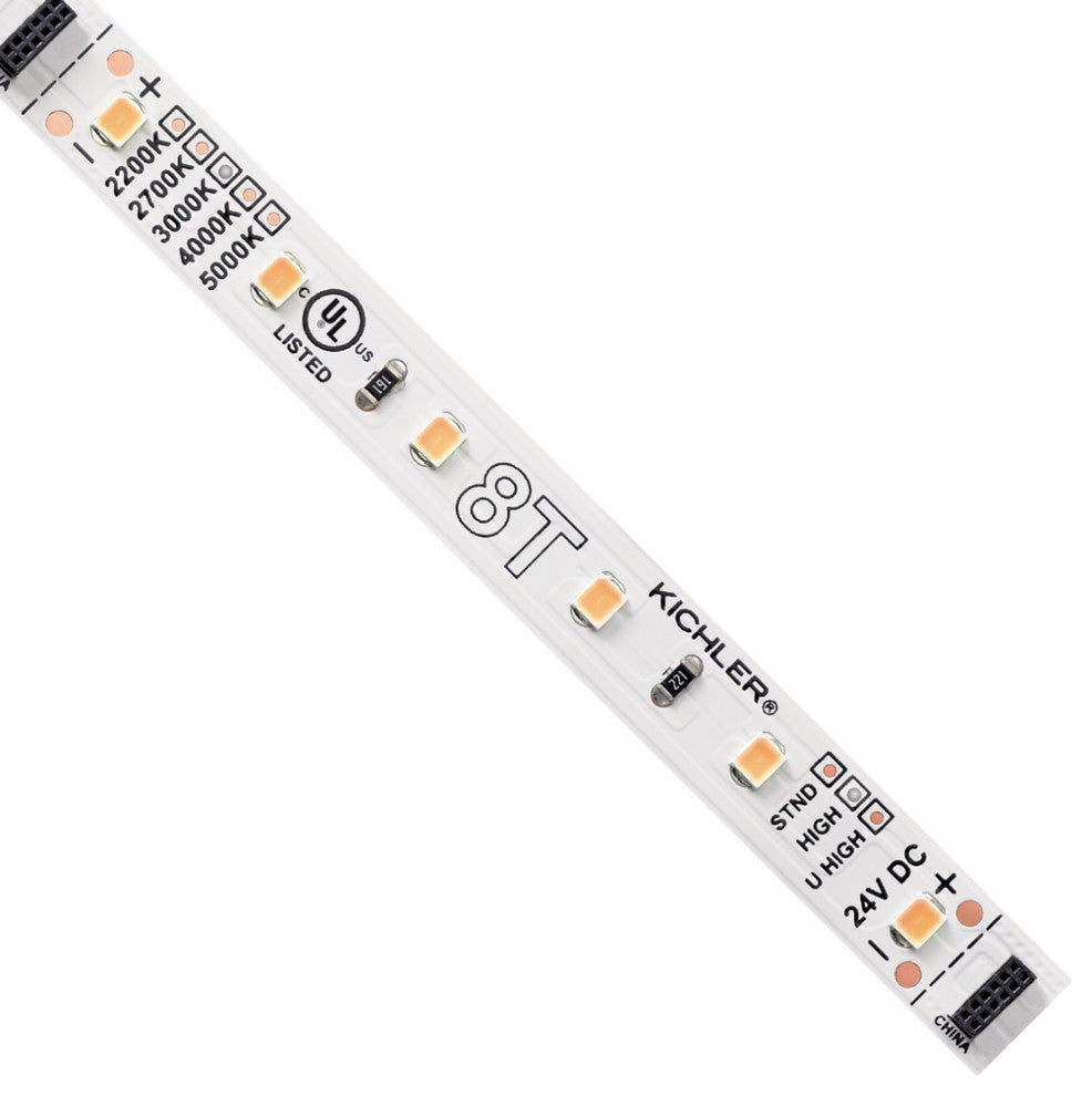 Kichler 8T1033H30WH LED Tape Light, White Material, Not Painted Finish