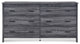 Titeca Contemporary 4 Piece Dresser and Nightstand Set, Sonoma Grey Oak