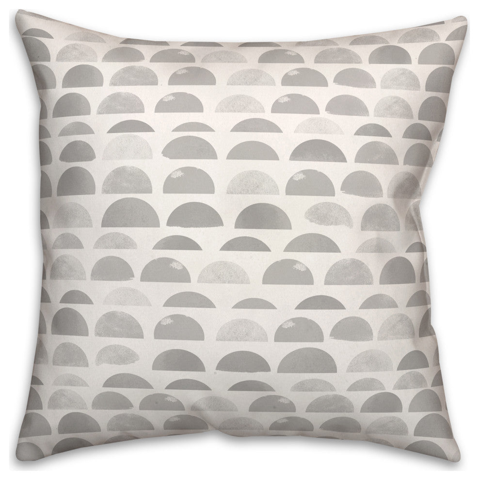 Half Circles 2 16x16 Indoor / Outdoor Pillow