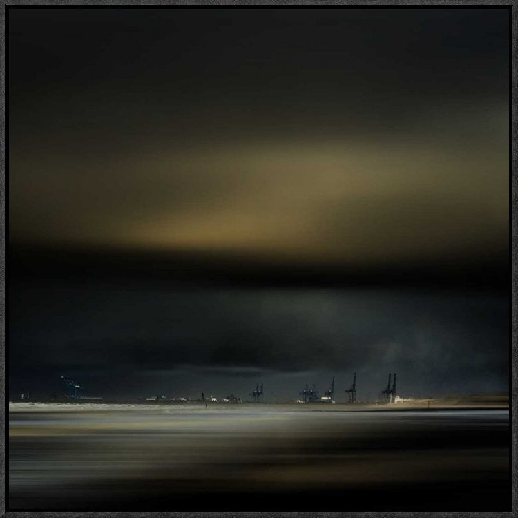"Northern Wind" Framed Canvas Giclee by Piet Flour, 23x23"