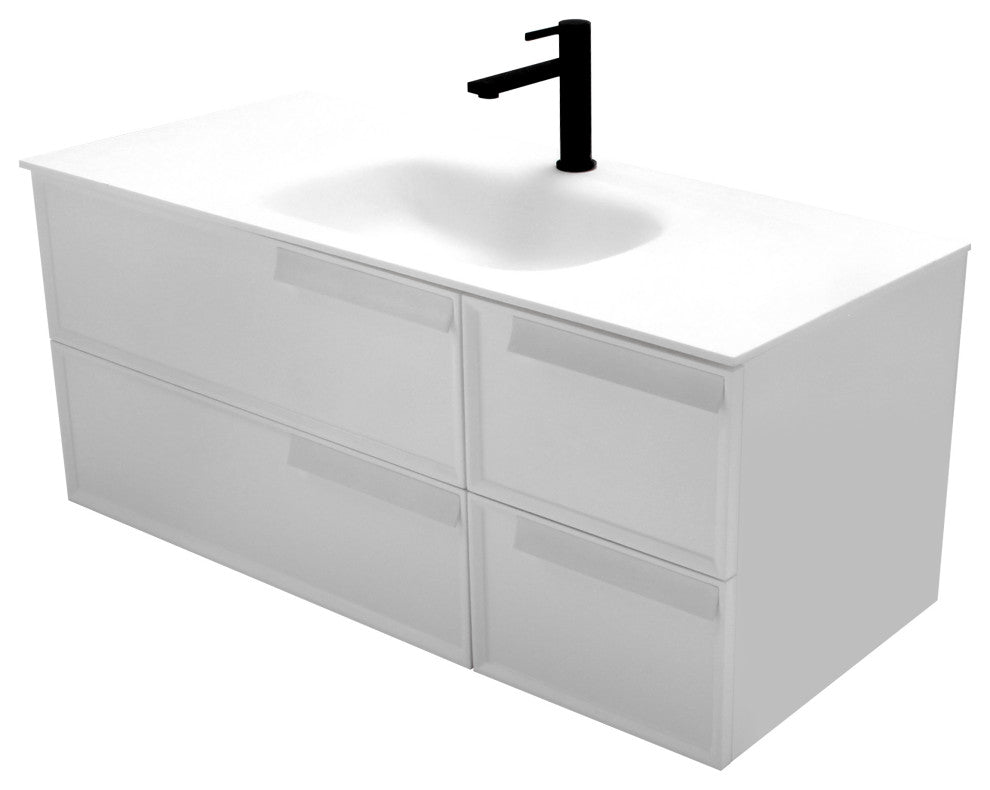 Aquamoon Garda 40" Bathroom Vanity Cabinet, White