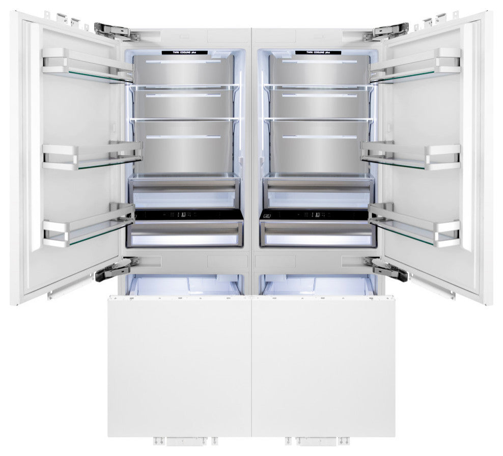 ZLINE 48" Built-in Refrigerator With a Matte Black Handle, RBIVZ-60-MB