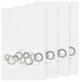Linum Home Textiles Annabelle Embellished, White, Bath Towel, 4-Piece Set