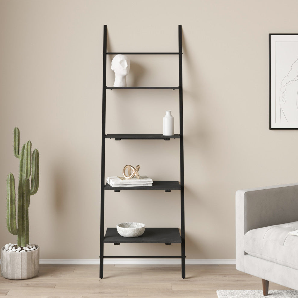 Claret Ladder Shelf, Black