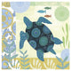 "Underwater World IV" Digital Paper Print by Farida Zaman, 32"x32"