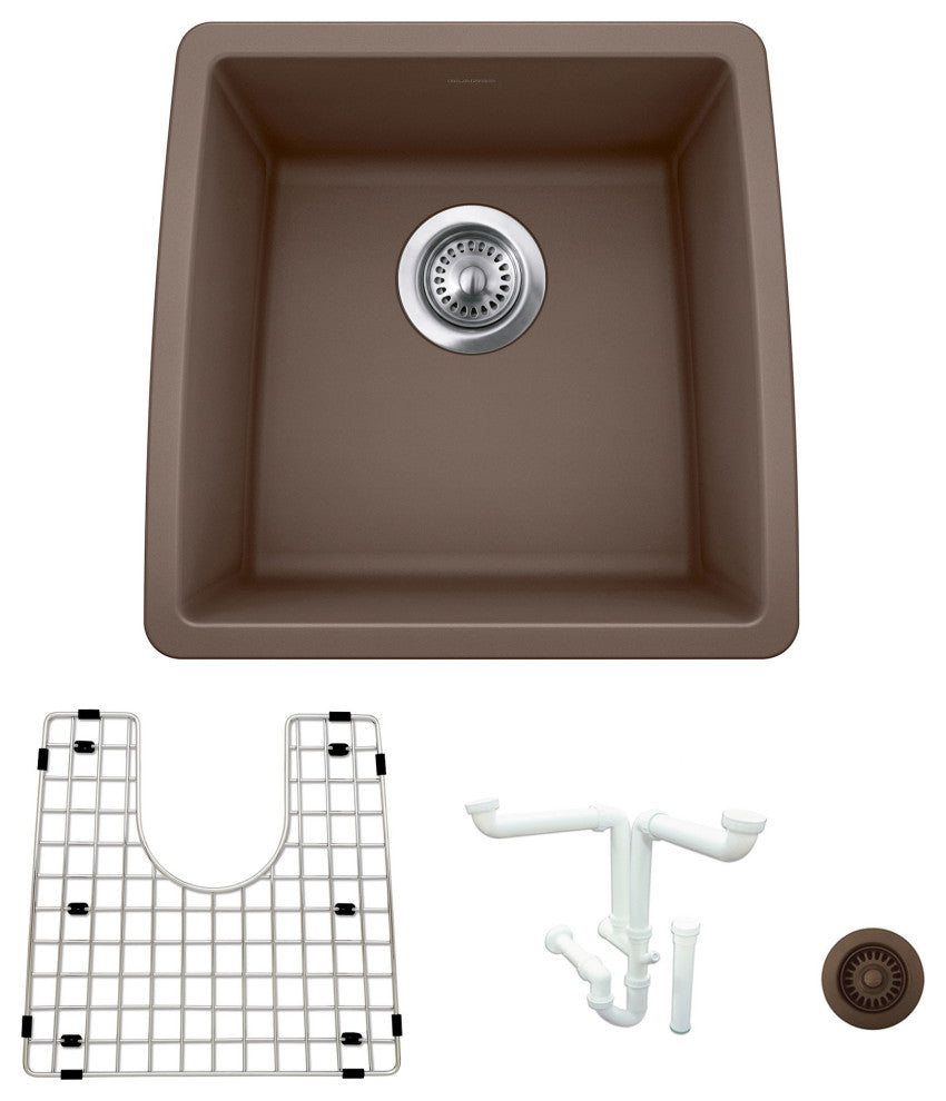 Blanco KA-440081 Performa 17-1/2" Undermount Single Basin Granite - Cafe Brown
