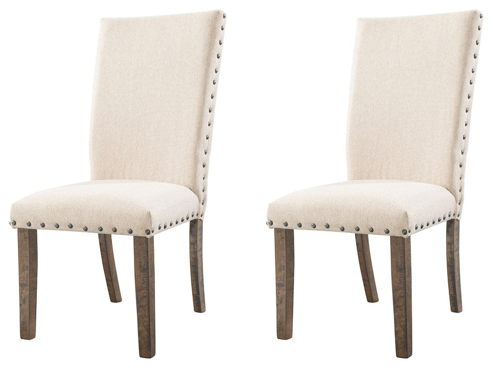 Dex 6-Piece Dining Set, Table, 4 Upholstered Side Chairs and Bench