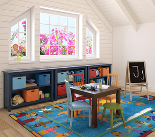 Kid Essentials Rug, Hands Around the World, 5'4"x7'8"